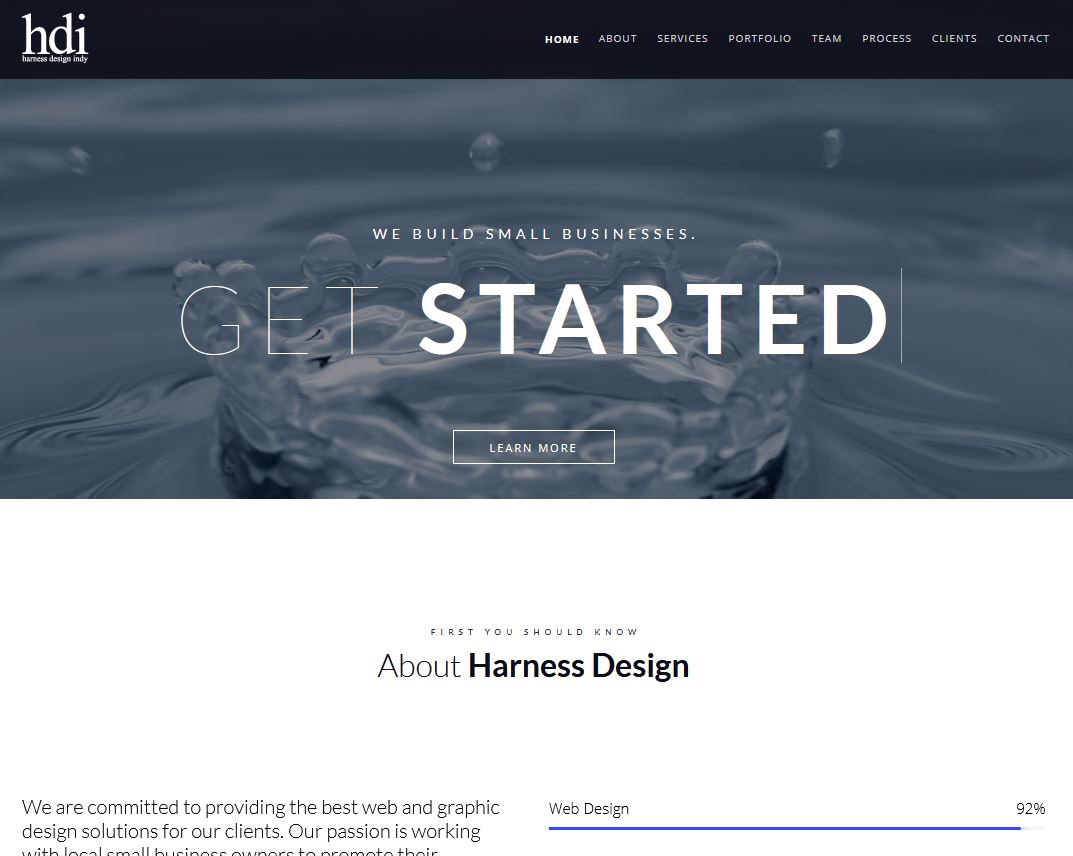 2017 website design screenshot