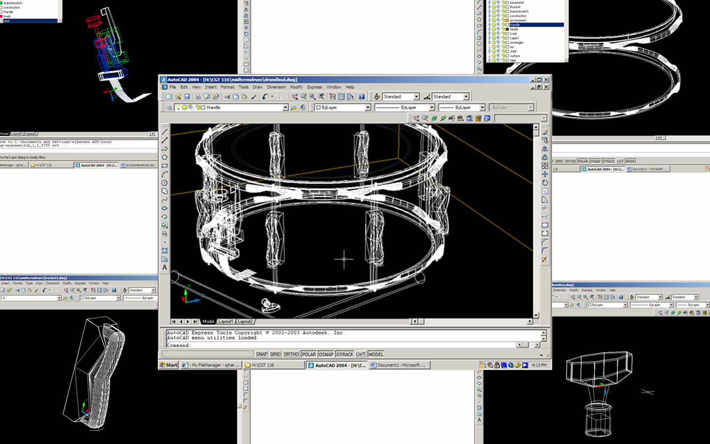 autocad rendering screenshots